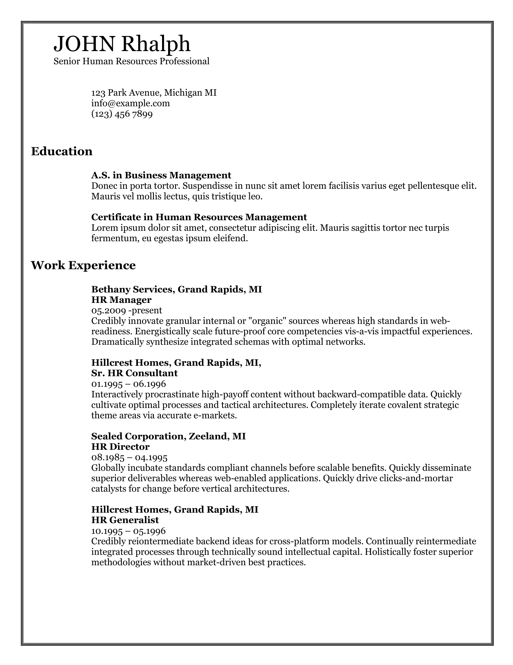 CV Template